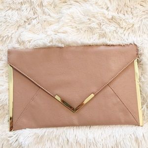 Asos Blush Pink Envelope Clutch